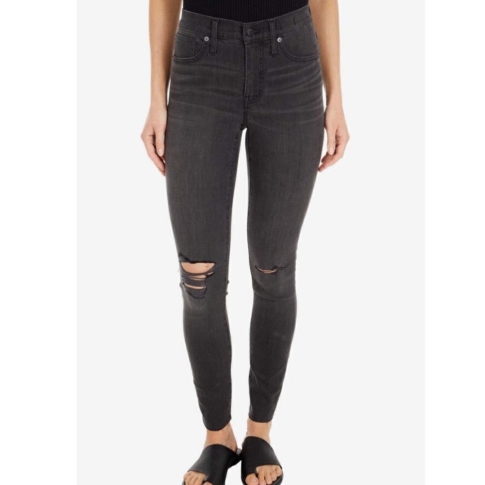 Madewell Mid-Rise Skinny Jeans Grey